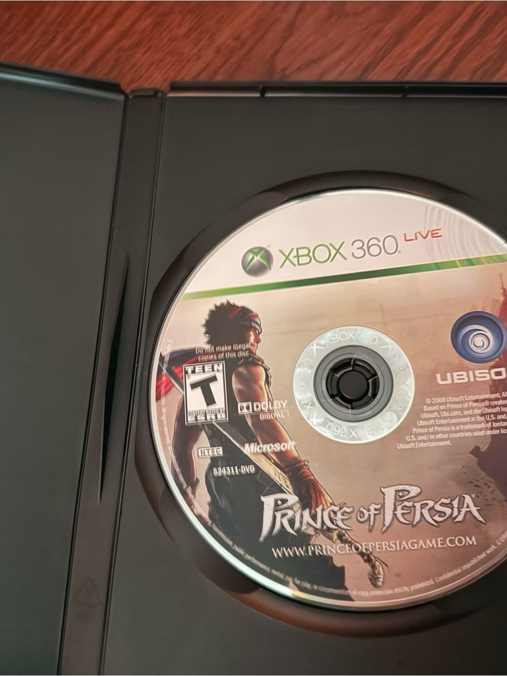 Prince of Persia (Xbox 360) Video Game Disc - Black/White